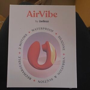 AirVibe Red Silicone Massager